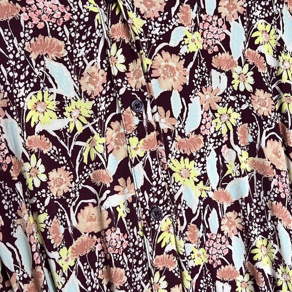 NWT AVA & VIV Plus size Target Floral Short Sleeve Dolman Dress - Picture 6 of 9